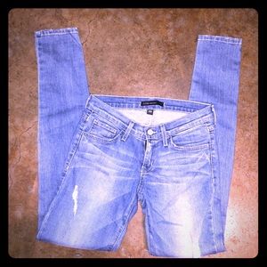 Flying Monkey distressed skinny jeans